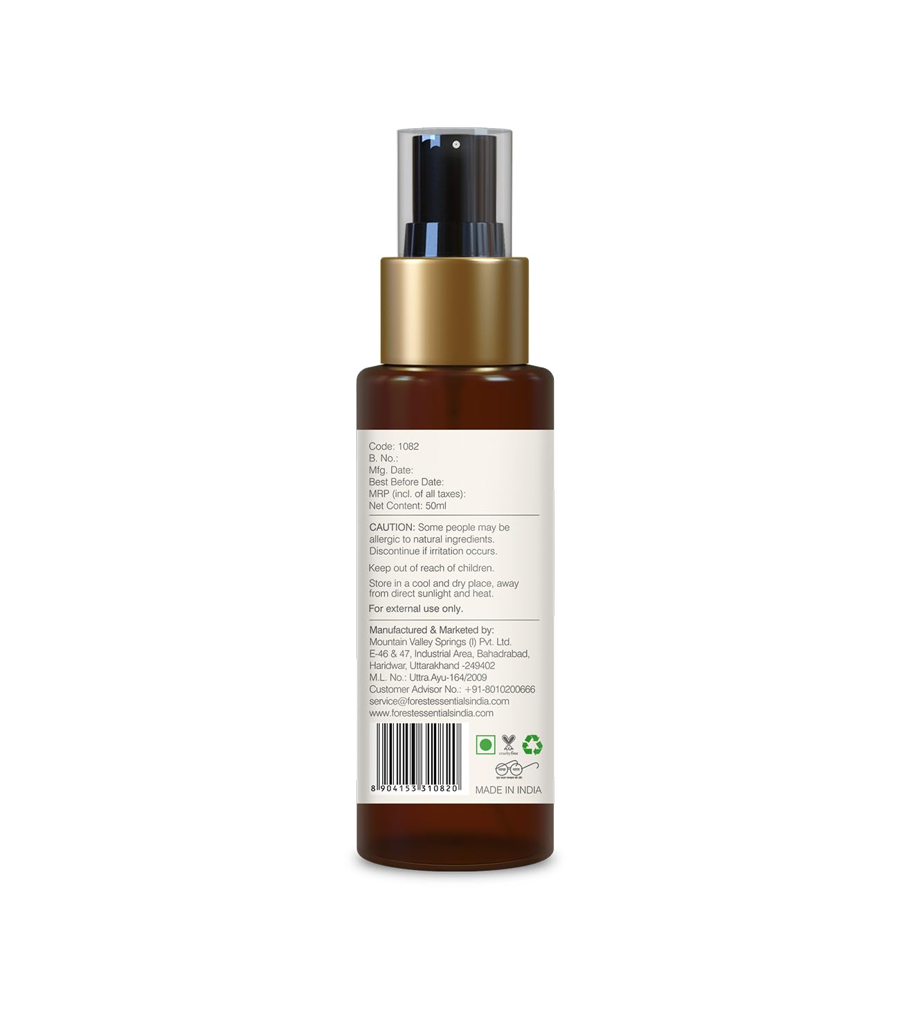 Forest Essentials Travel Size Body Mist Iced Pomegranate & Kerala Lime – view 5