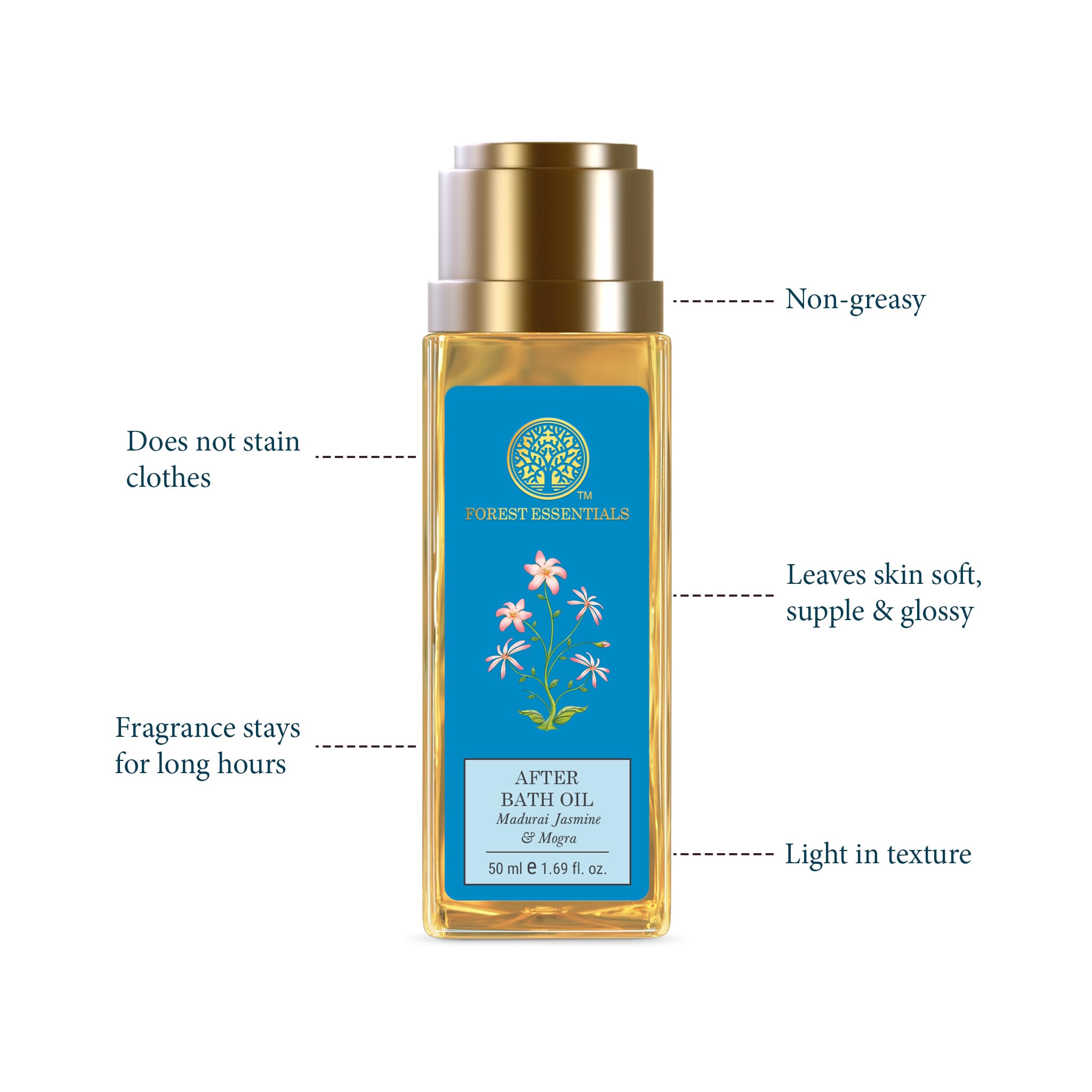 Forest Essentials After Bath Oil Madurai Jasmine & Mogra – view 3