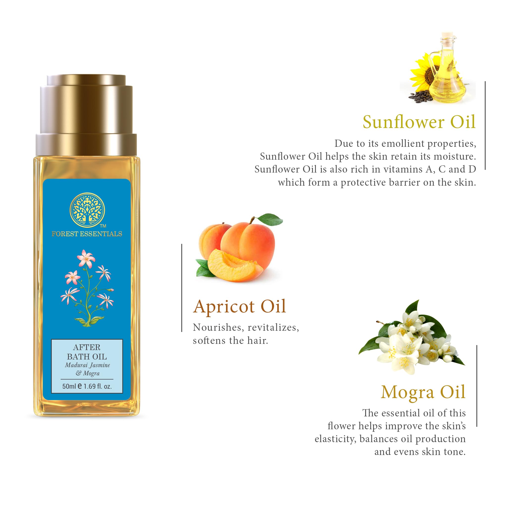 Forest Essentials After Bath Oil Madurai Jasmine & Mogra – view 4