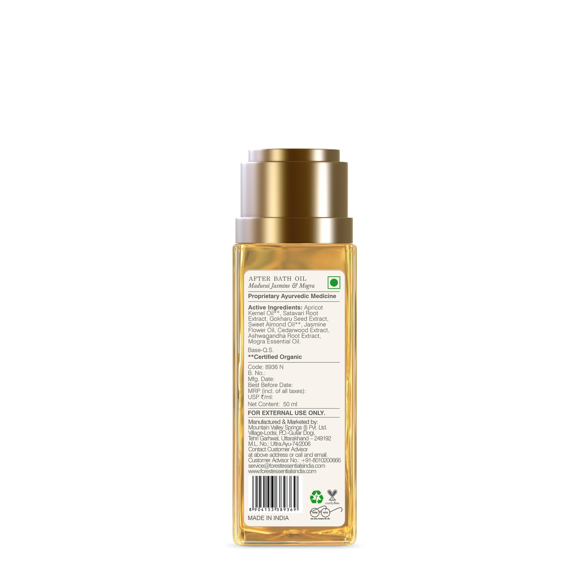 Forest Essentials After Bath Oil Madurai Jasmine & Mogra – view 5