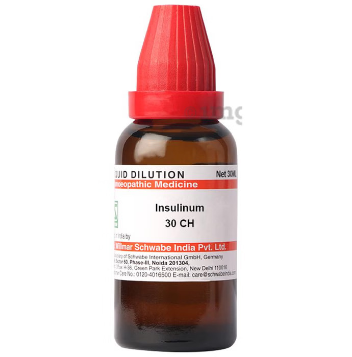Dr. Willmar Schwabe India Insulinum Dilution 30 CH 30 ml Homeopathic Medicine for Sugar Management, Liver Disorders & Debility