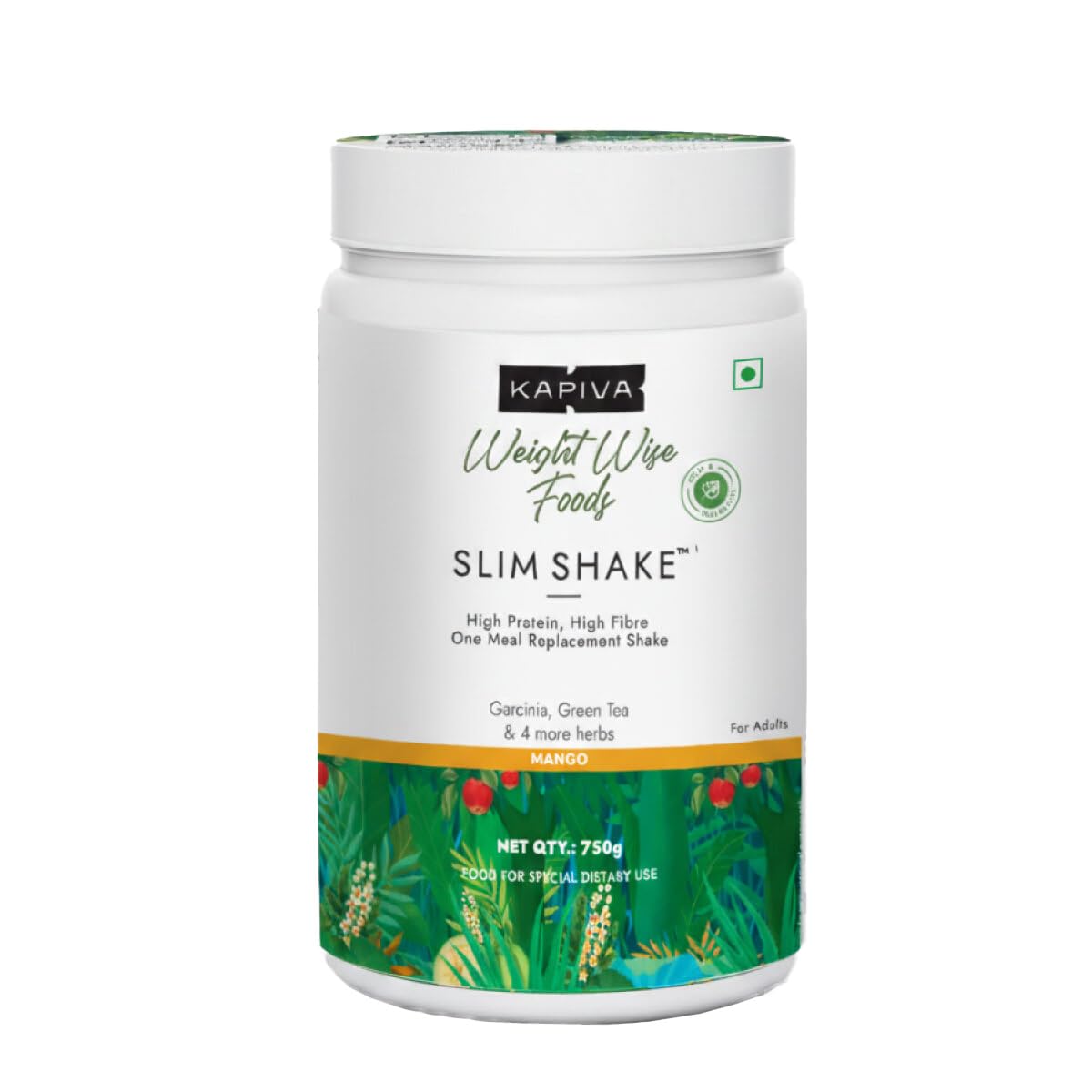 Kapiva mango flavor slim shake tub for weight control
