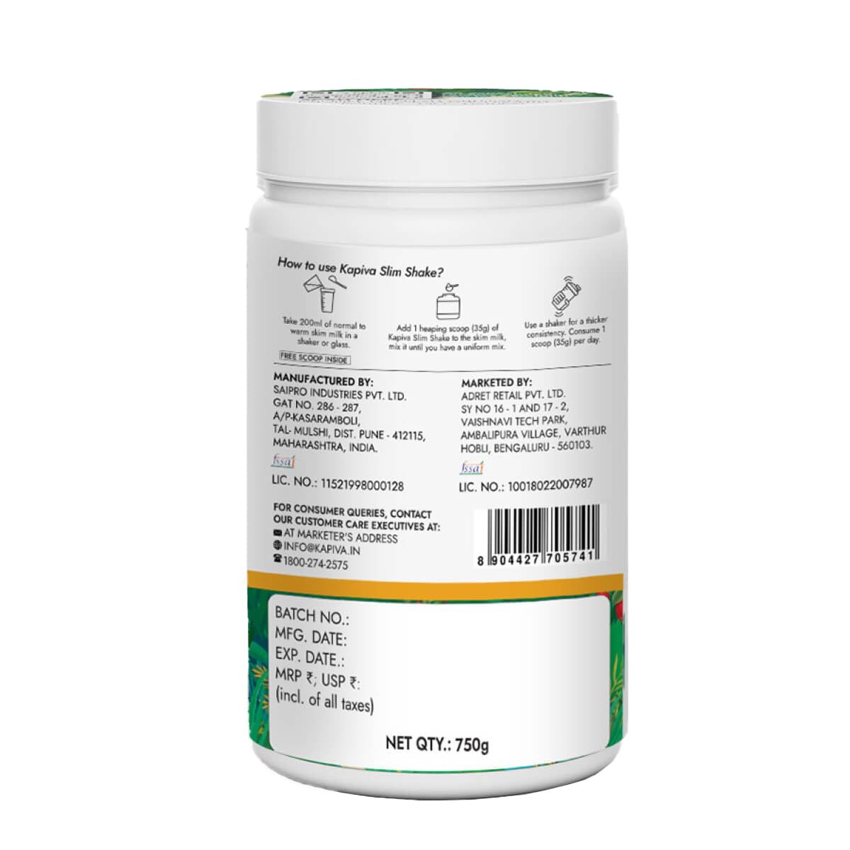 Kapiva Mango Slim Shake 750g – view 8