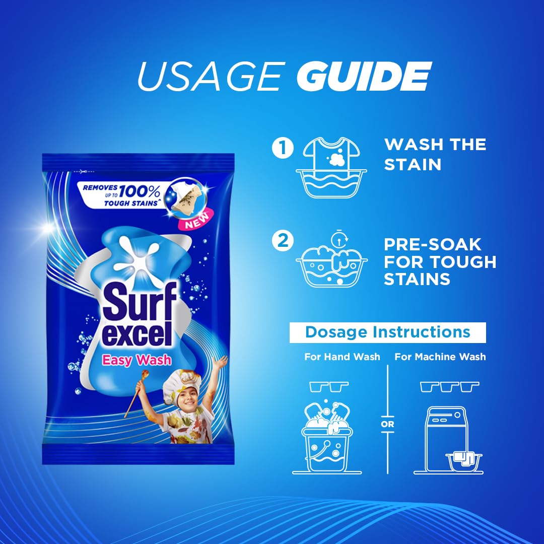 Surf Excel Easy Wash Detergent Powder - 1.5 kg – view 6