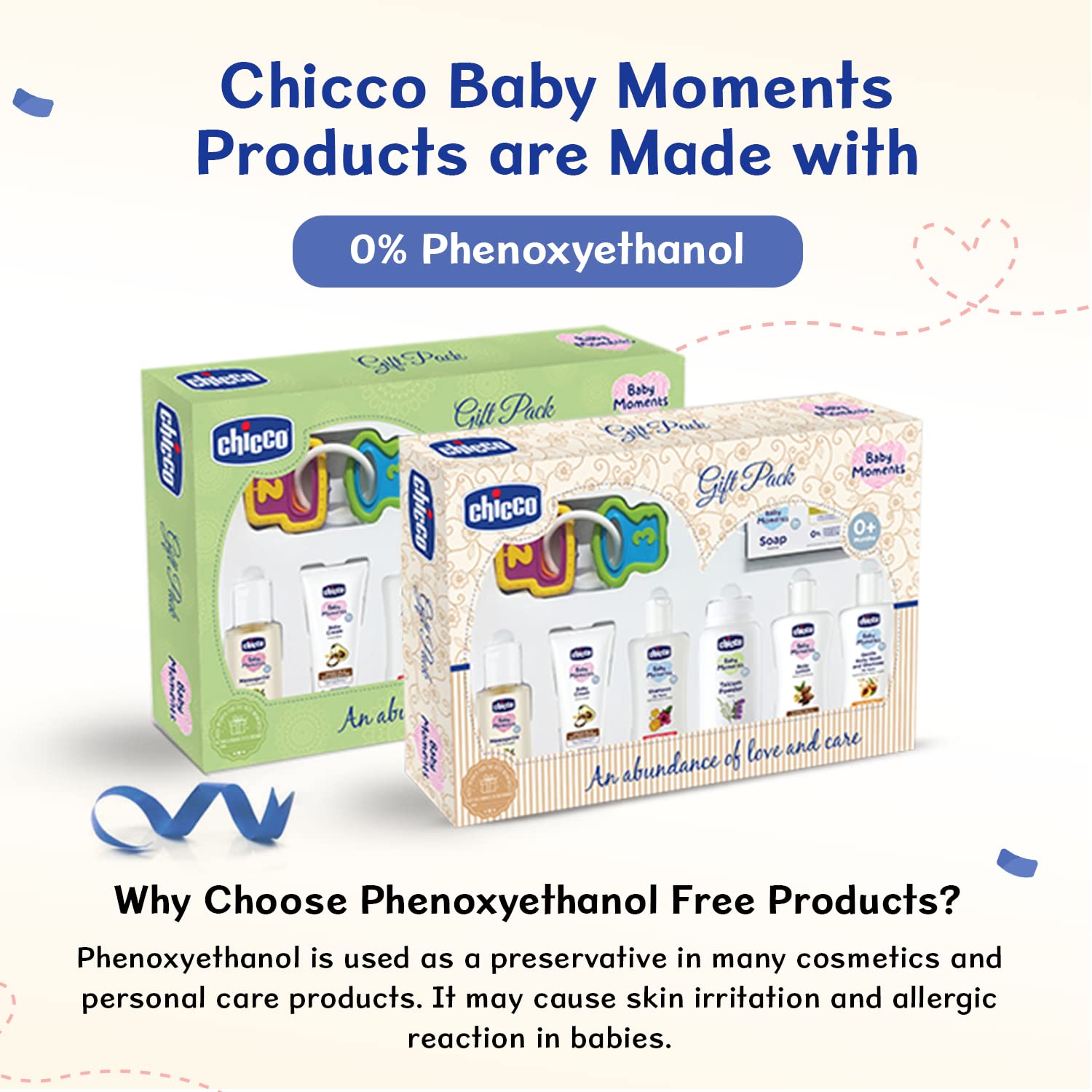 Chicco Baby Moments Delight Gift Pack Beige, Ideal Baby Gift Sets for Baby Shower, Newborn Gifting, New Parents, Birthdays, New Advanced Formula with 0% Phenoxyethanol, 0m+ (8 Items) – view 5