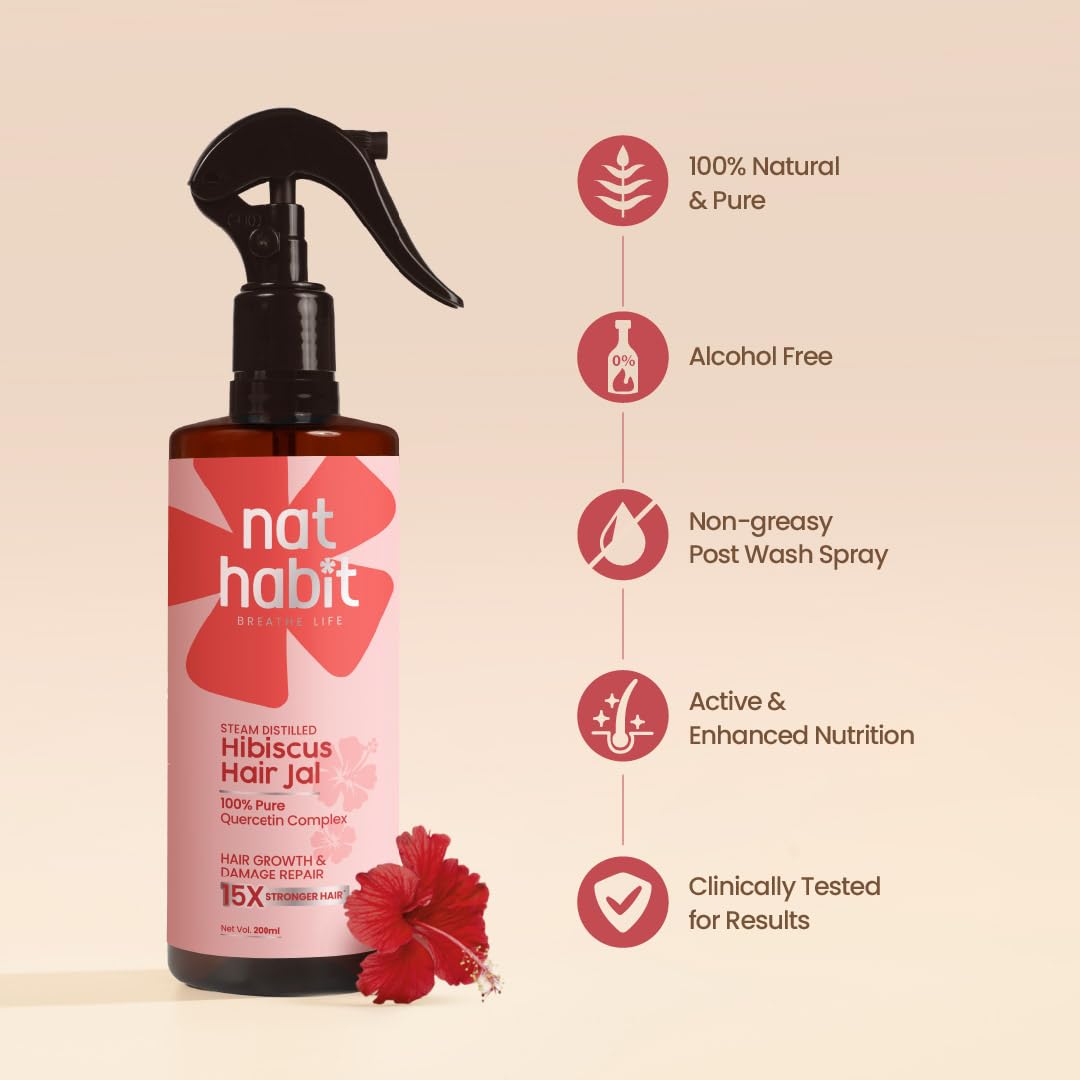 Nat Habit Hibiscus Quercetin Hair Jal – view 5