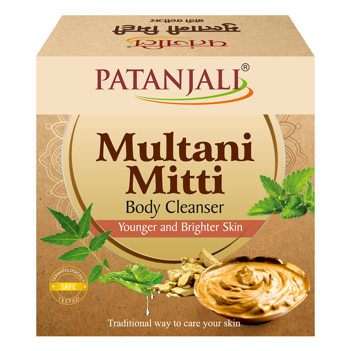 Patanjali Multani Mitti cleansing bar with aloe vera, 75 g