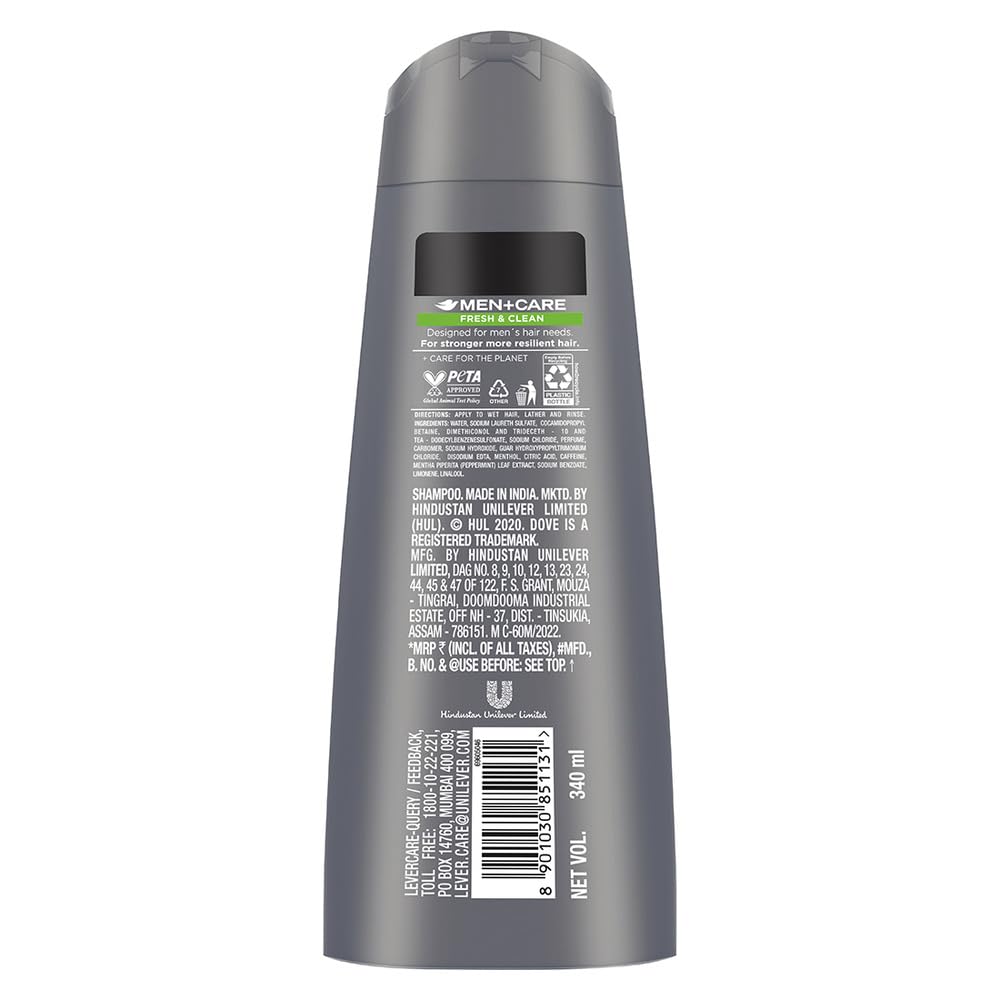 Dove Men+Care Fresh & Clean 2in1 Shampoo+Conditioner, 340 ml – view 2