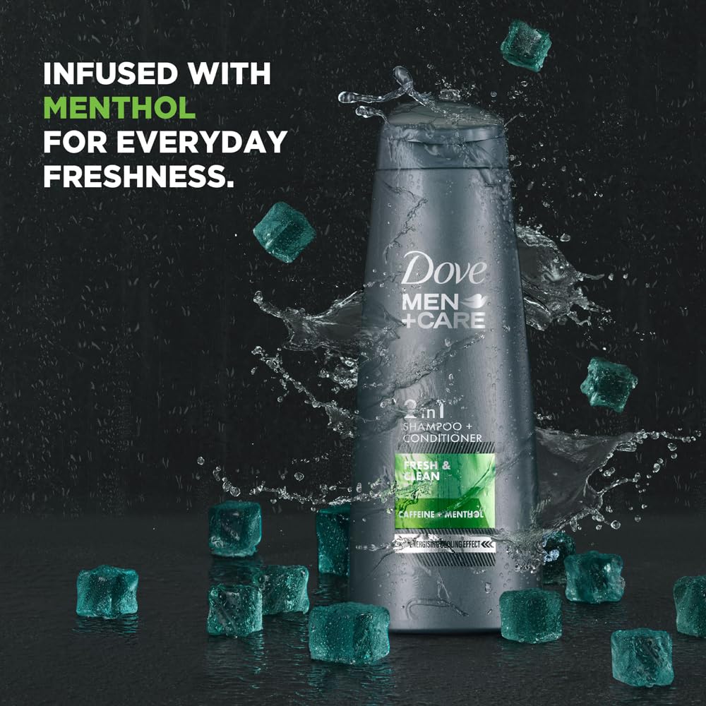 Dove Men+Care Fresh & Clean 2in1 Shampoo+Conditioner, 340 ml – view 3