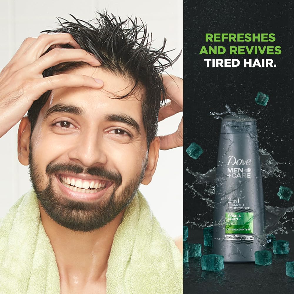 Dove Men+Care Fresh & Clean 2in1 Shampoo+Conditioner, 340 ml – view 4