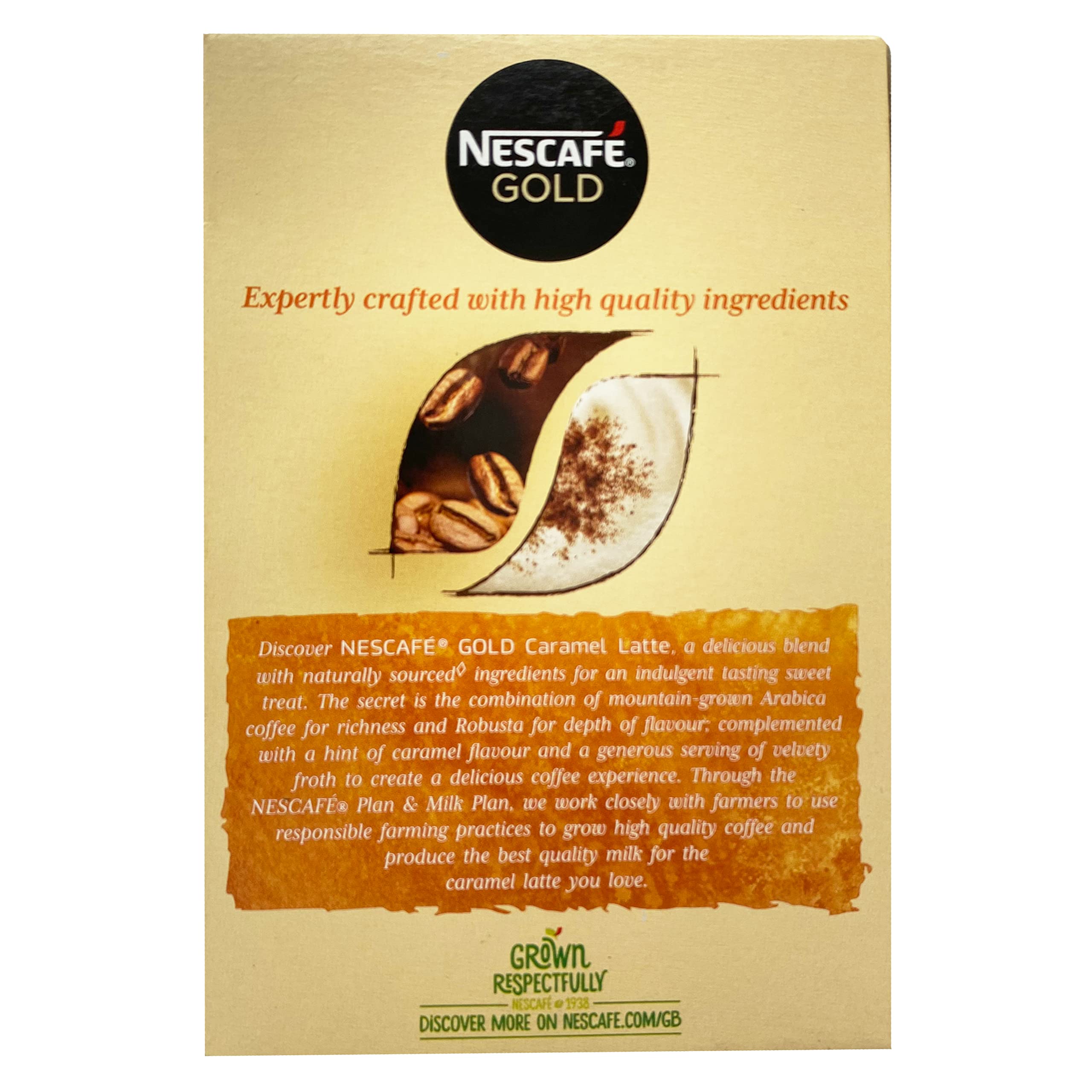 Nescafe Gold Caramel Latte Premix, 4.8 oz /136 g – view 2