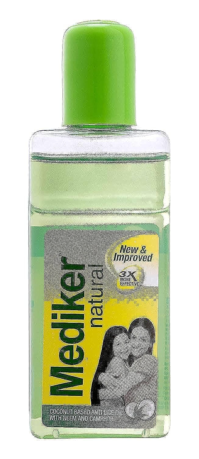 Front view of Mediker anti lice hair oil 50 ml