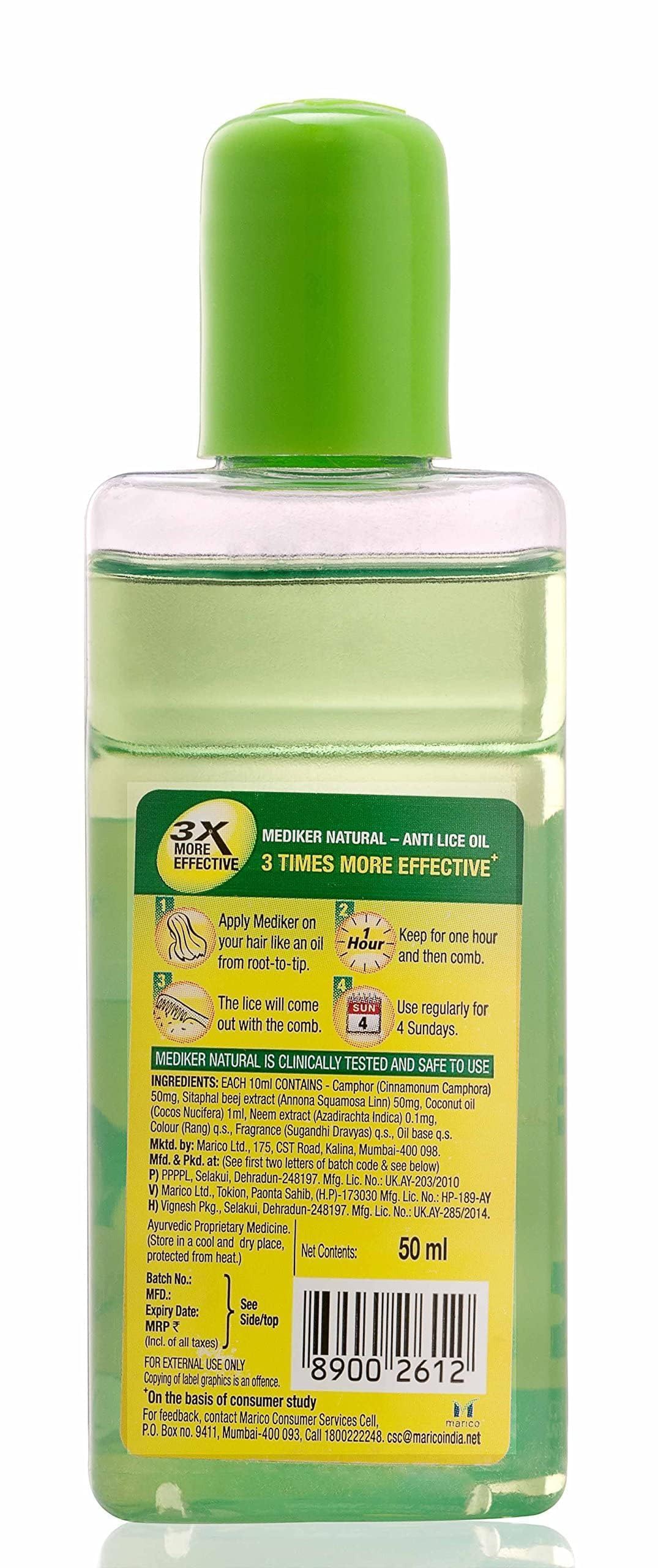 Mediker Anti Lice Treatment Hair Oil, 50ml – view 2