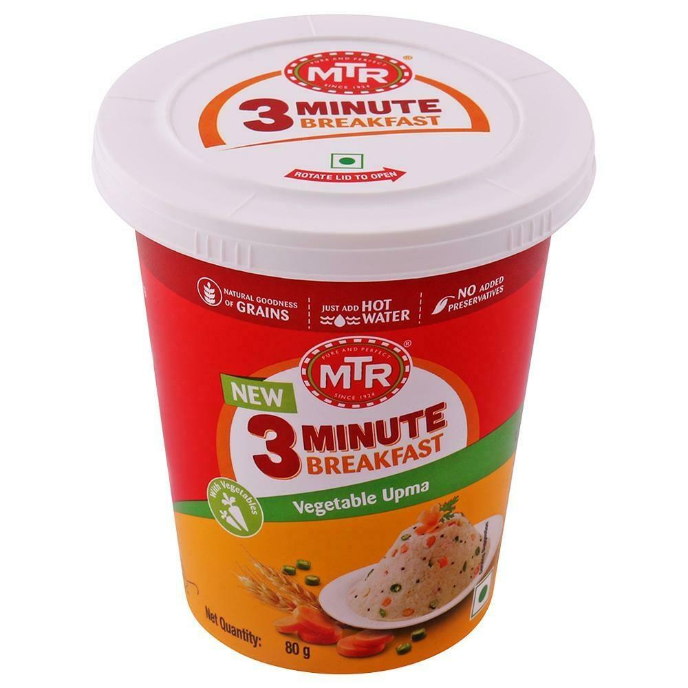 MTR 3 minute Magic Masala Upma cup front pack