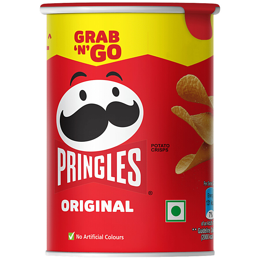 Pringles Original 40g potato chips can for grab-and-go snacking