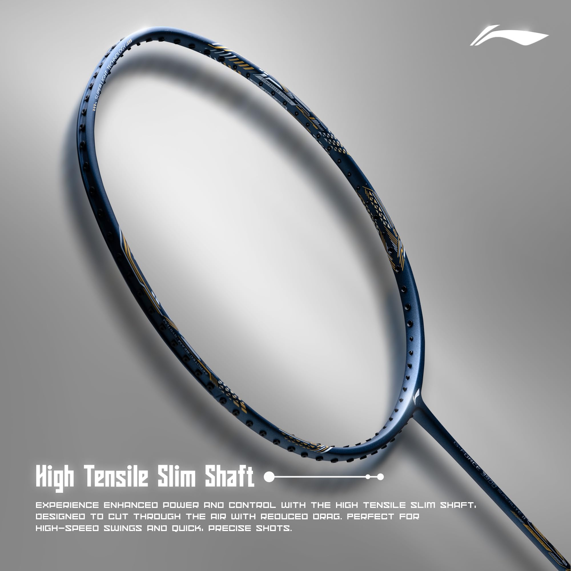 Li-Ning Li-Ning G-Force 3800 II Superlite Unstrung Badminton Racket with Full Cover – view 3