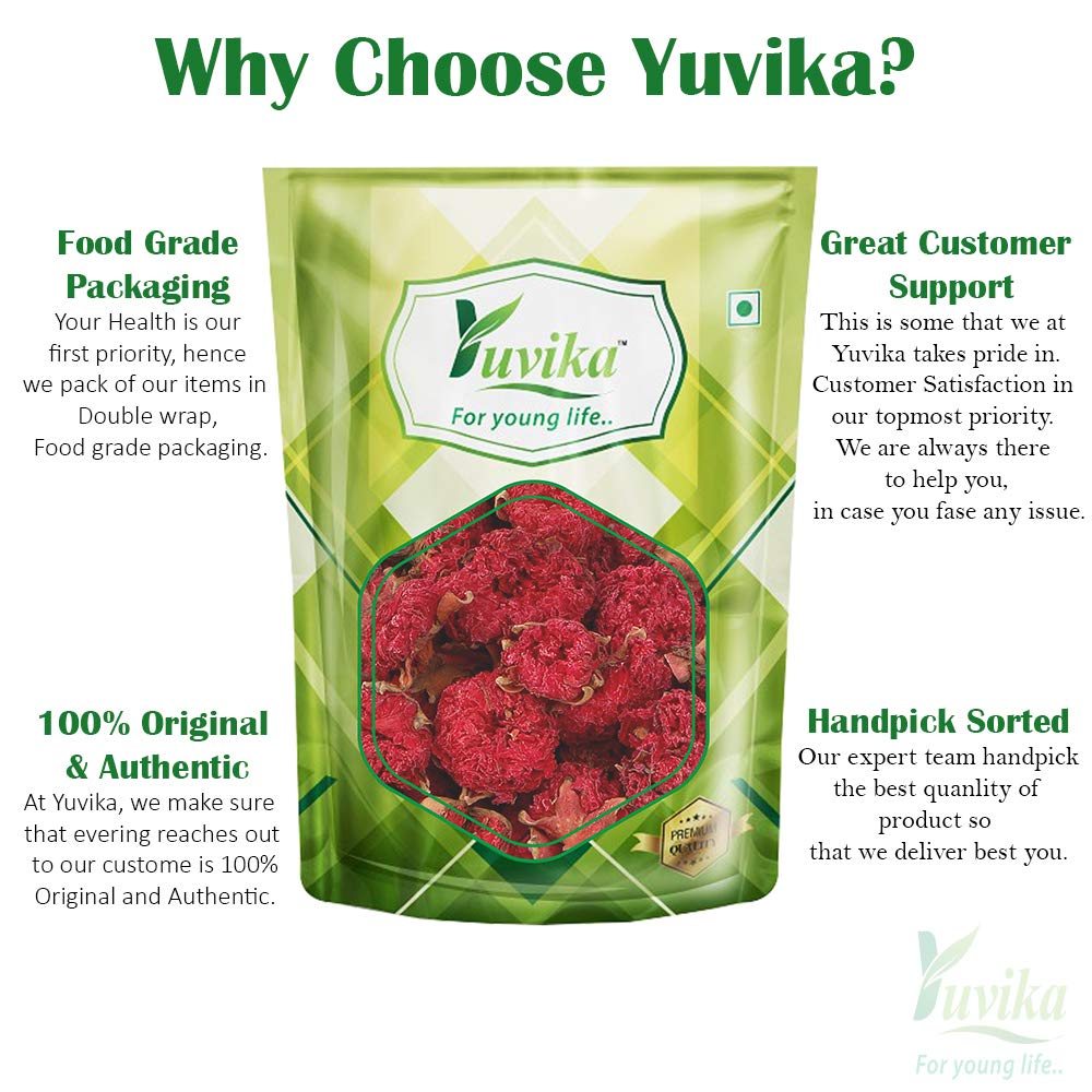 YUVIKA Gule Anar - Anar Ka Phool - Punica Granatum - Pomegranate Flower (100 Grams) – view 3
