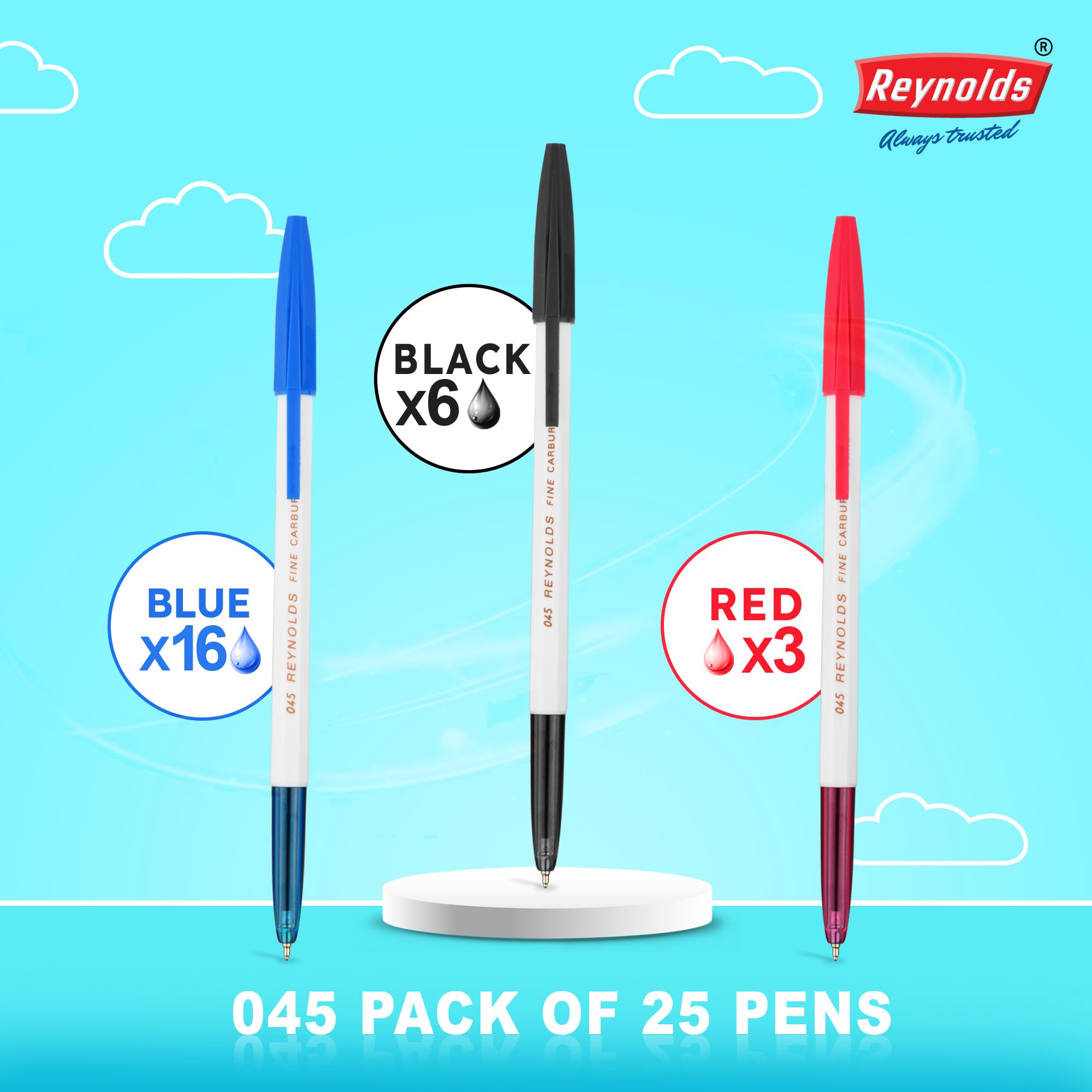 Reynolds 045 CARBURE 25 CT JAR, 16 BLUE, 6 BLACK & 3 RED – view 4