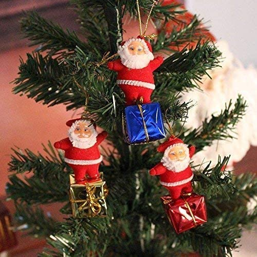 WebelKart Plastic Christmas Tree Decorations Set(Balls,Bells,Gifts,Pine Trees,Stars,Candy Sticks & Santa Claus) Christmas Gift Items,Christmas Tree Decorations Items(19) Multicolour – view 4