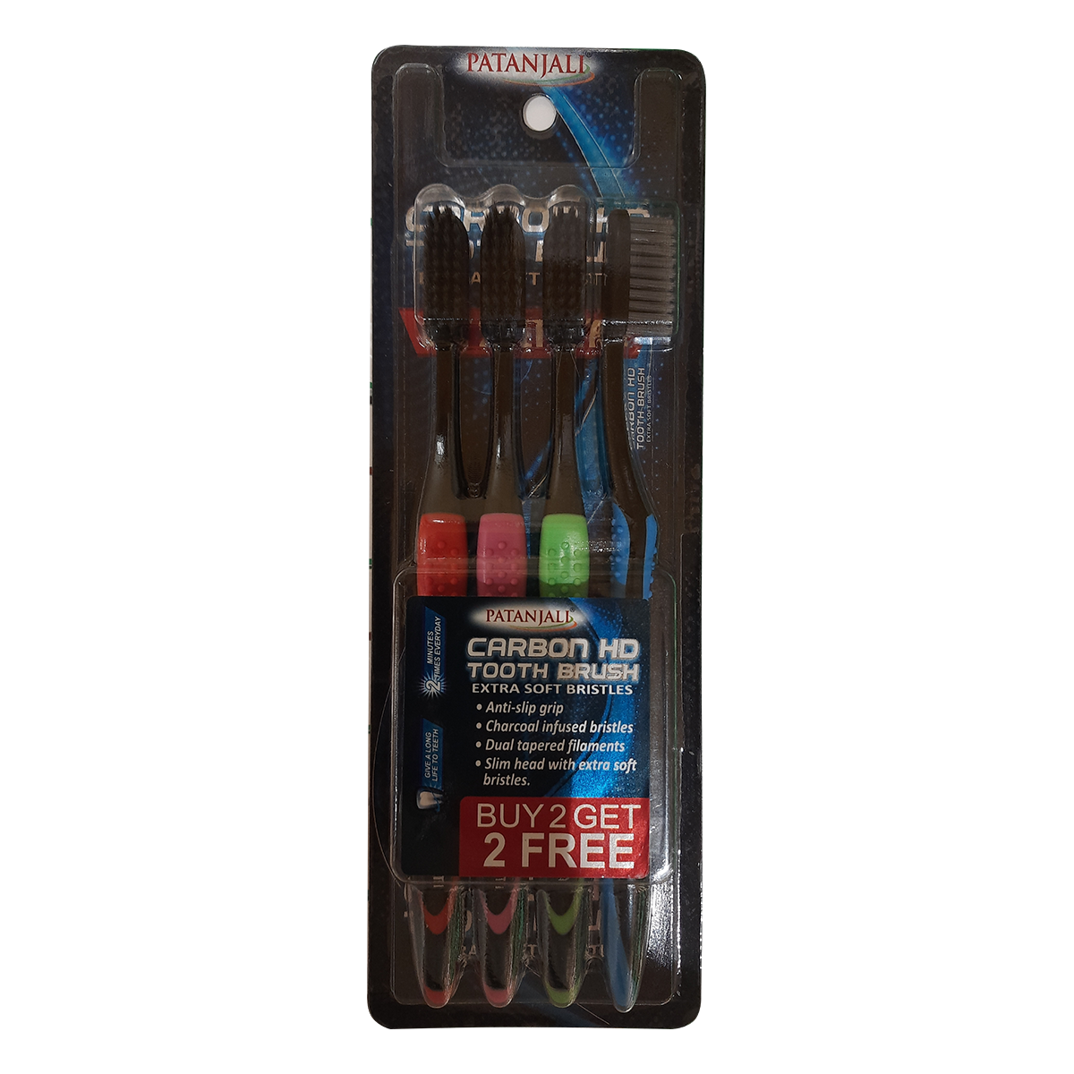 Patanjali Toothbrush Carbon HD Buy 2 Get 2 Offer 55 g – view 1