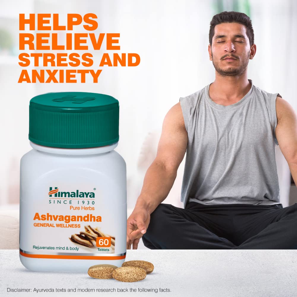 Himalaya Ashvagandha - General Wellness Tablets, 60 Tablets - Pack Of 2 – view 2