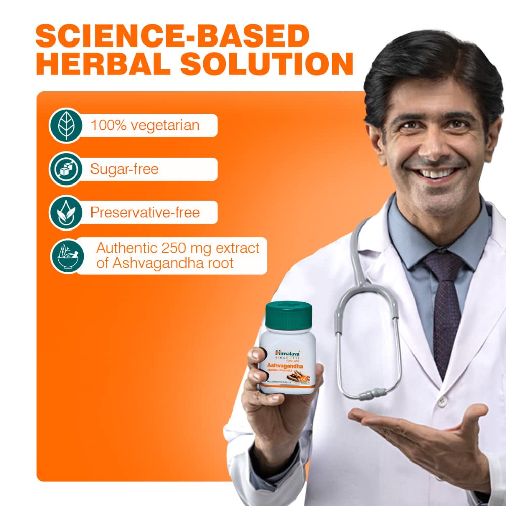 Himalaya Ashvagandha - General Wellness Tablets, 60 Tablets - Pack Of 2 – view 5