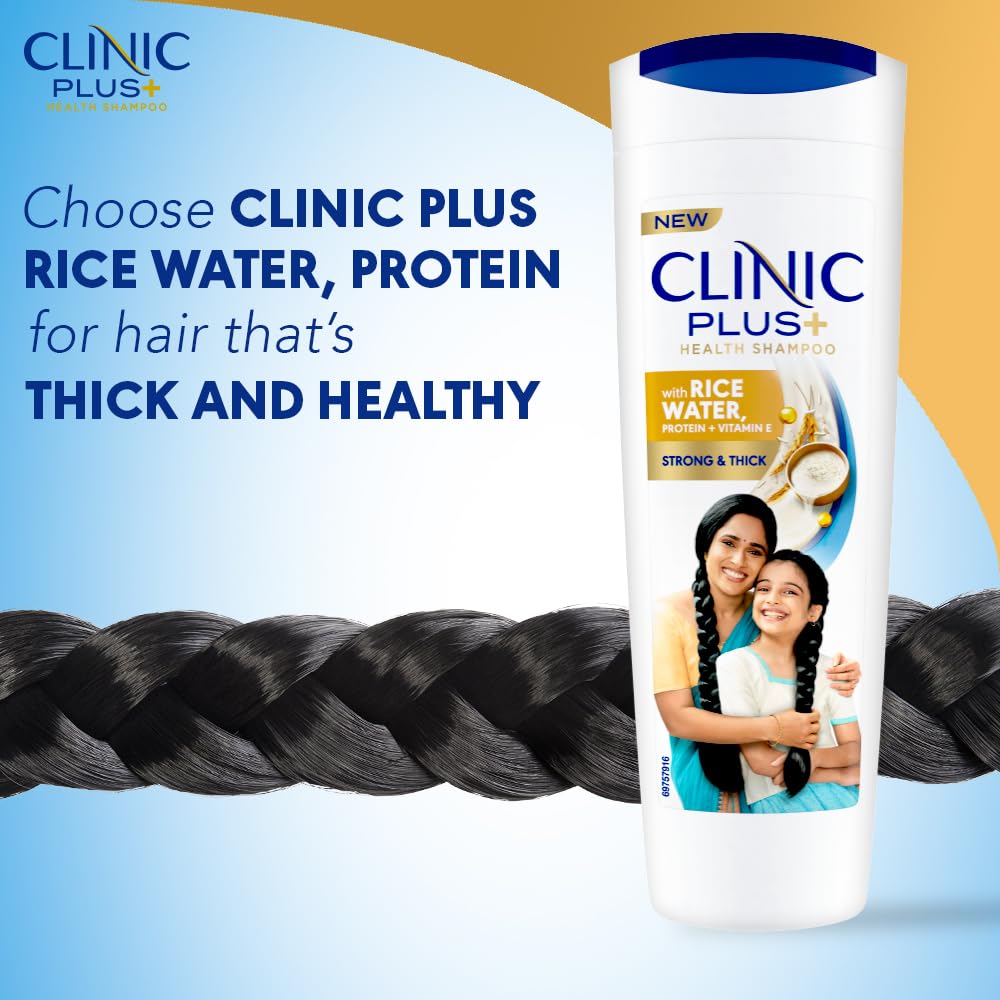 Clinic Plus Strong & Thick, Strengthening Shampoo, 650ml, for Volumized & Thick Hair, with Milk Proteins & Almond Oil – view 5