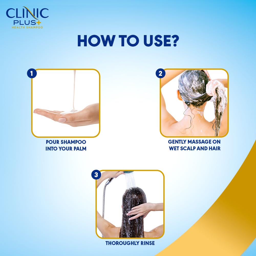 Clinic Plus Strong & Thick, Strengthening Shampoo, 650ml, for Volumized & Thick Hair, with Milk Proteins & Almond Oil – view 6