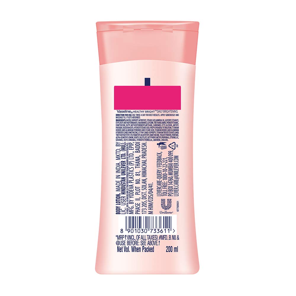 Vaseline Healthy Bright Daily Brightening Body Lotion, 200 ml – view 3