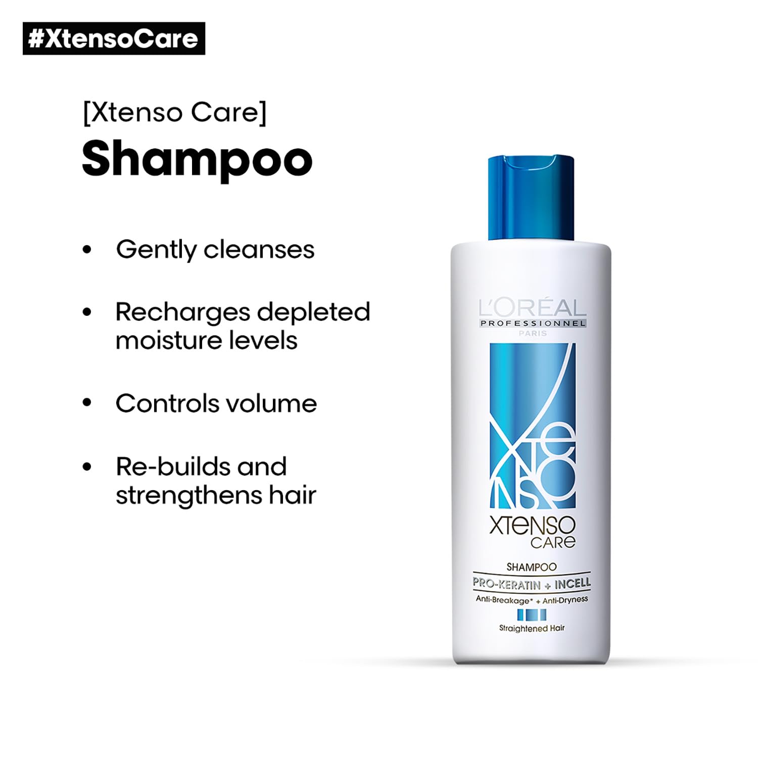 L'OREAL PROFESSIONNEL PARIS Xtenso Care Shampoo + Mask + Serum Combo Pack For Straightened Hair (250Ml + 196Gm + 50Ml) – view 3