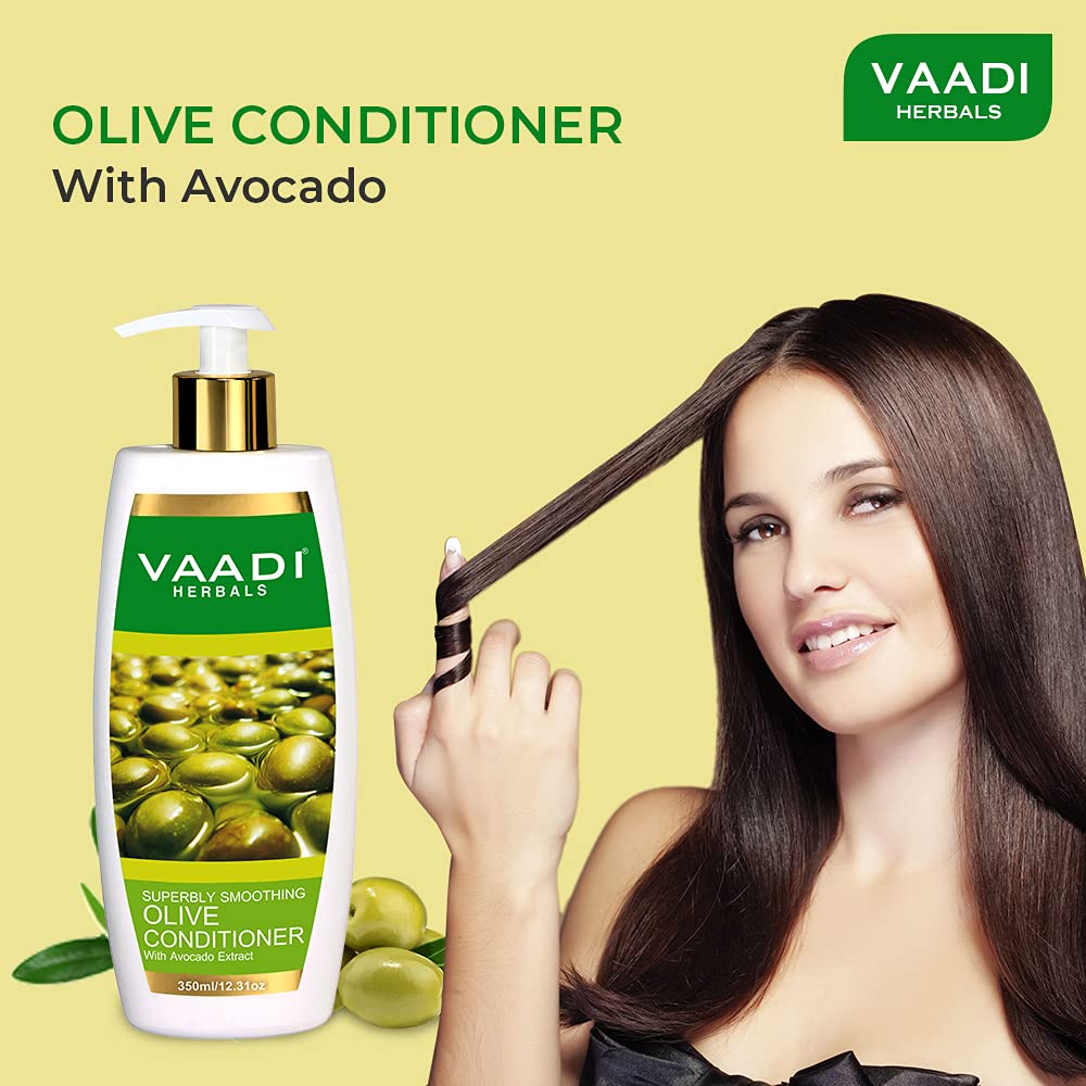 Vaadi Herbals Olive Conditioner with Avocado Extract, 3 x 110ml – view 5