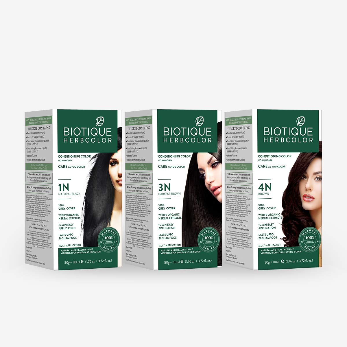 Biotique Herbcolor Conditioning Hair Colour l Ammonia Free Hair Color l 9 Organic Herbal Extracts l Natural and Healthy Shine l 50g + 110ml – view 9