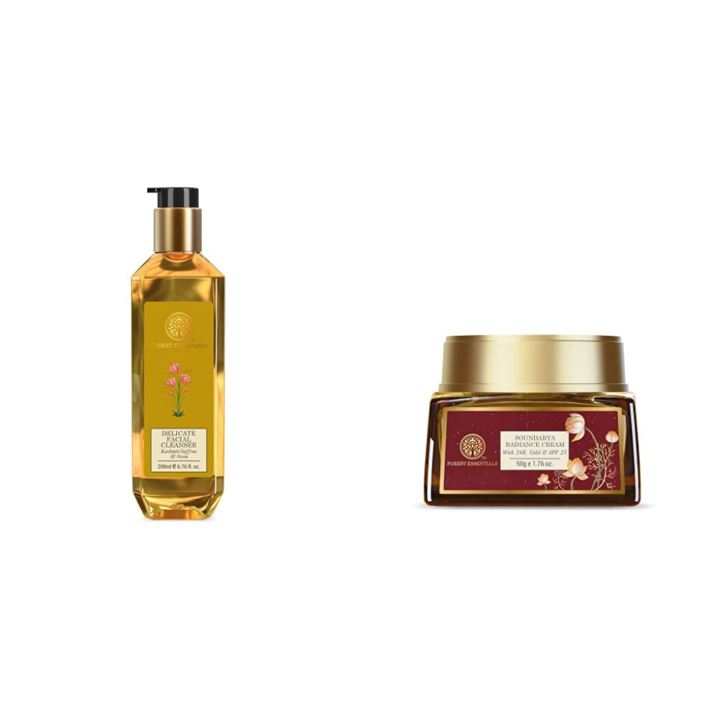 Kashmiri saffron neem cleanser with Soundarya radiance cream duo