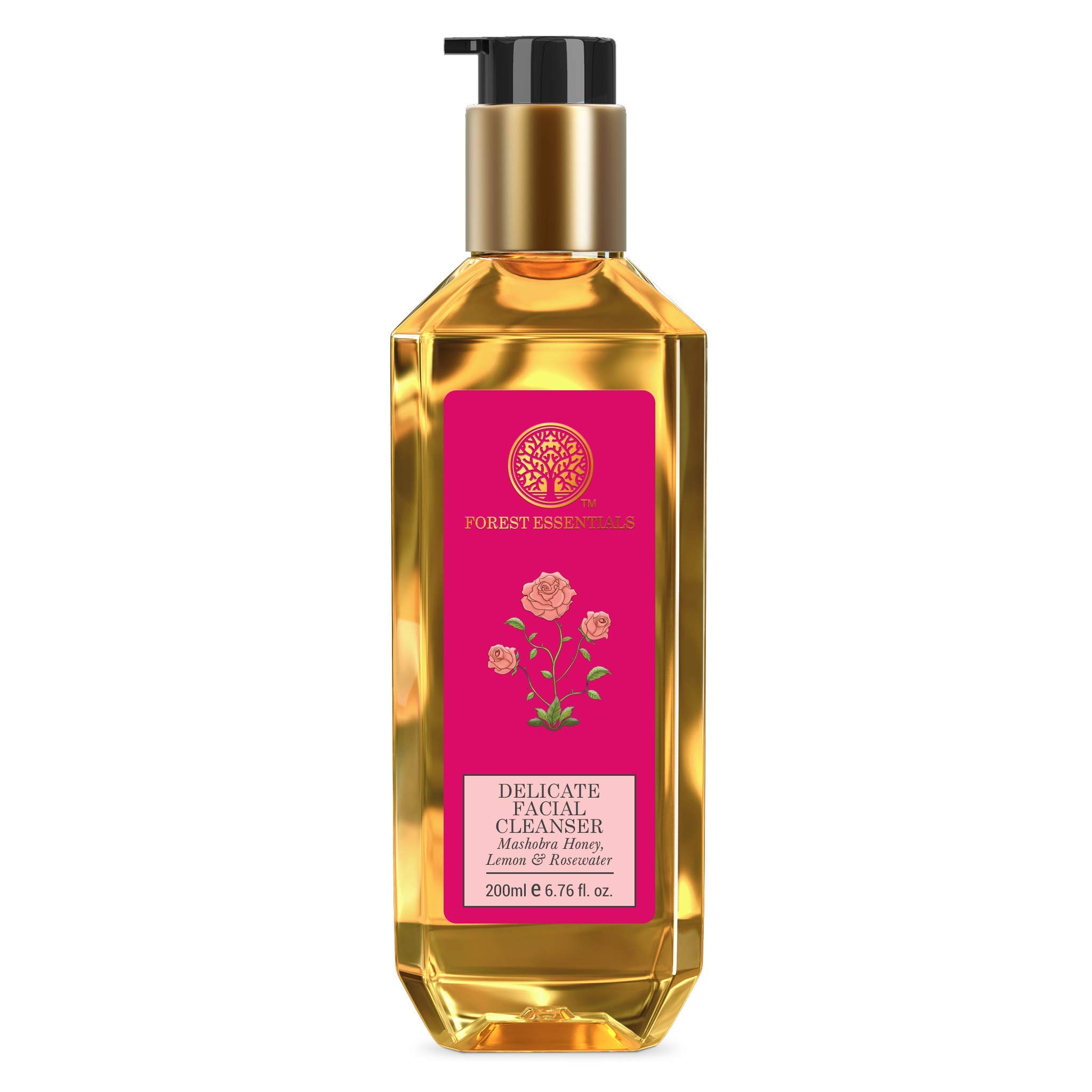 Forest Essentials Travel Size Facial Cleanser Rosewater, Honey Lemon, 50ml & Forest Essentials Mashobra Honey, Lemon and Rosewater Facial Cleanser, 200ml – view 6