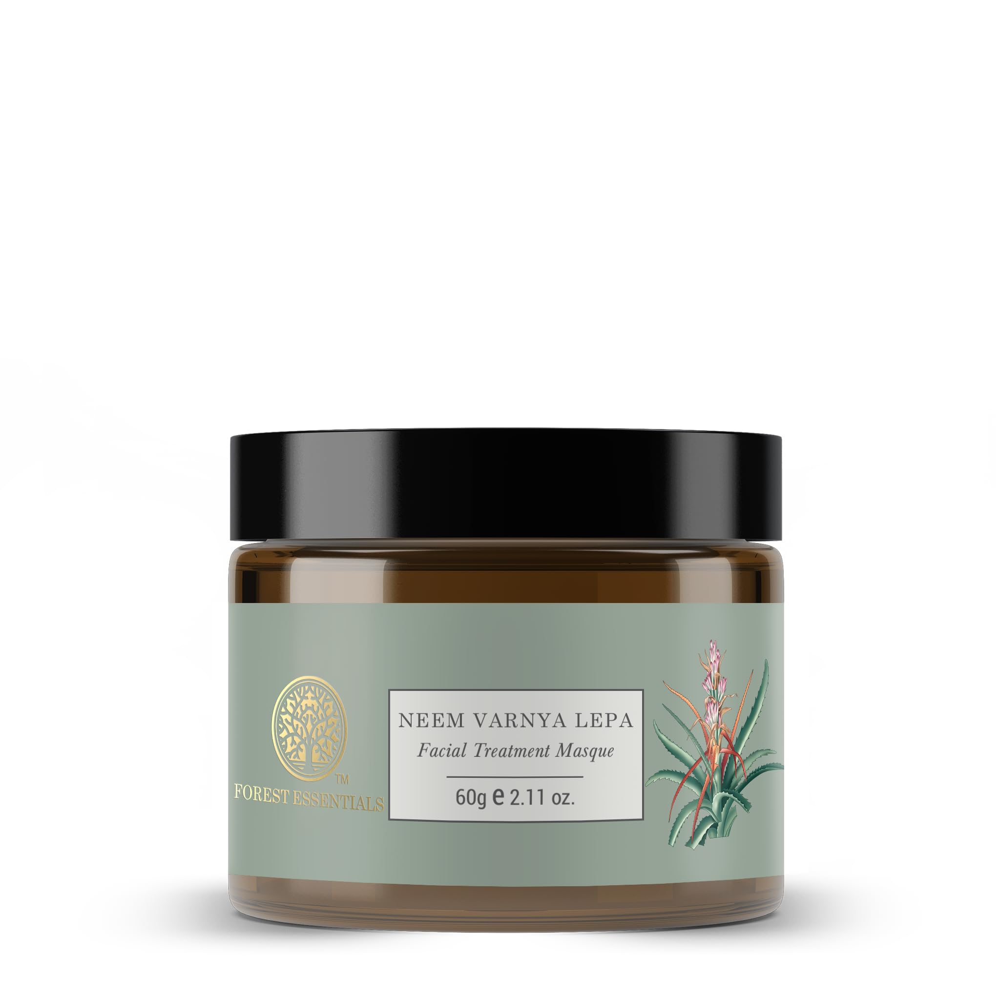 Neem Varnya Ayurvedic face masque jar with neem-based oily skin care