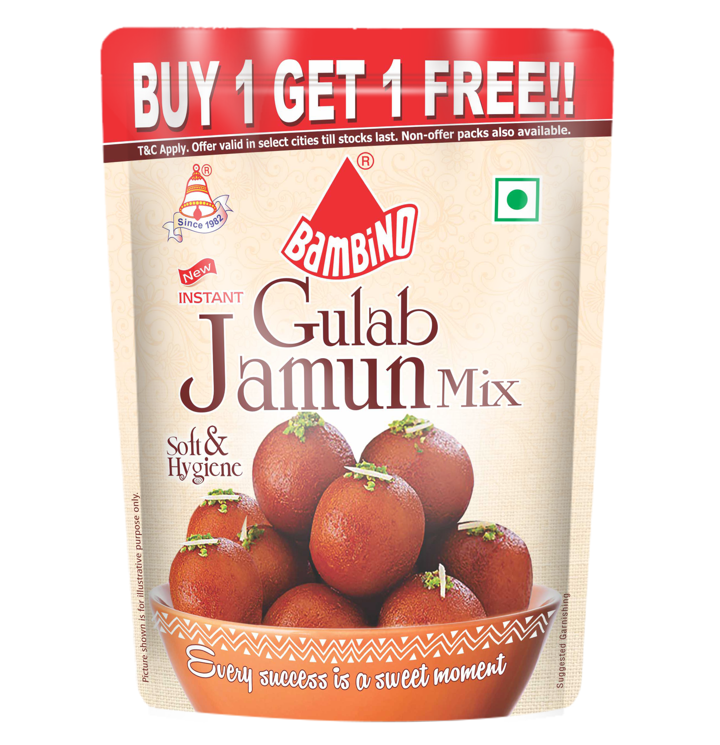 Bambino gulab jamun mix bag for quick homemade Indian sweets