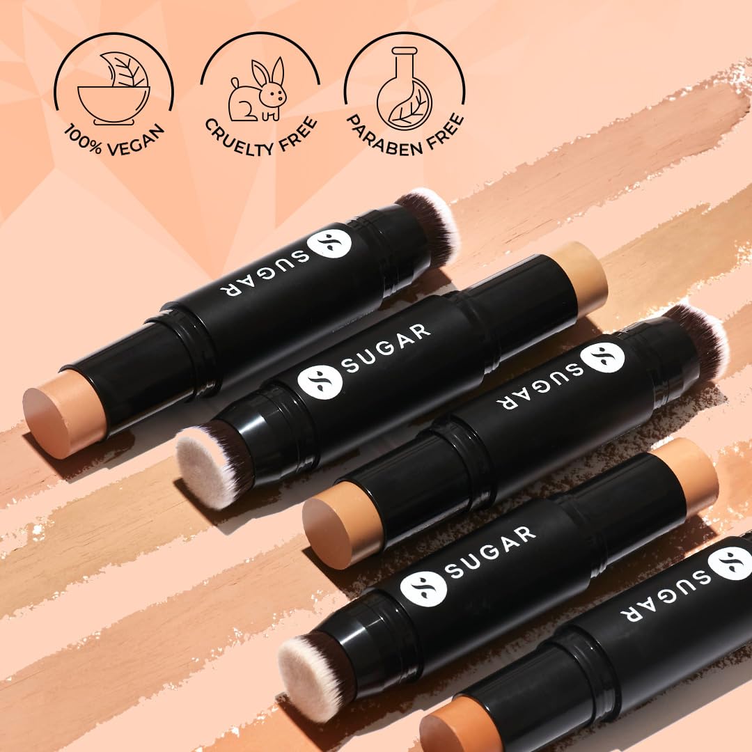 SUGAR Cosmetics Ace Of Face Foundation Stick with In-Built Brush – view 4