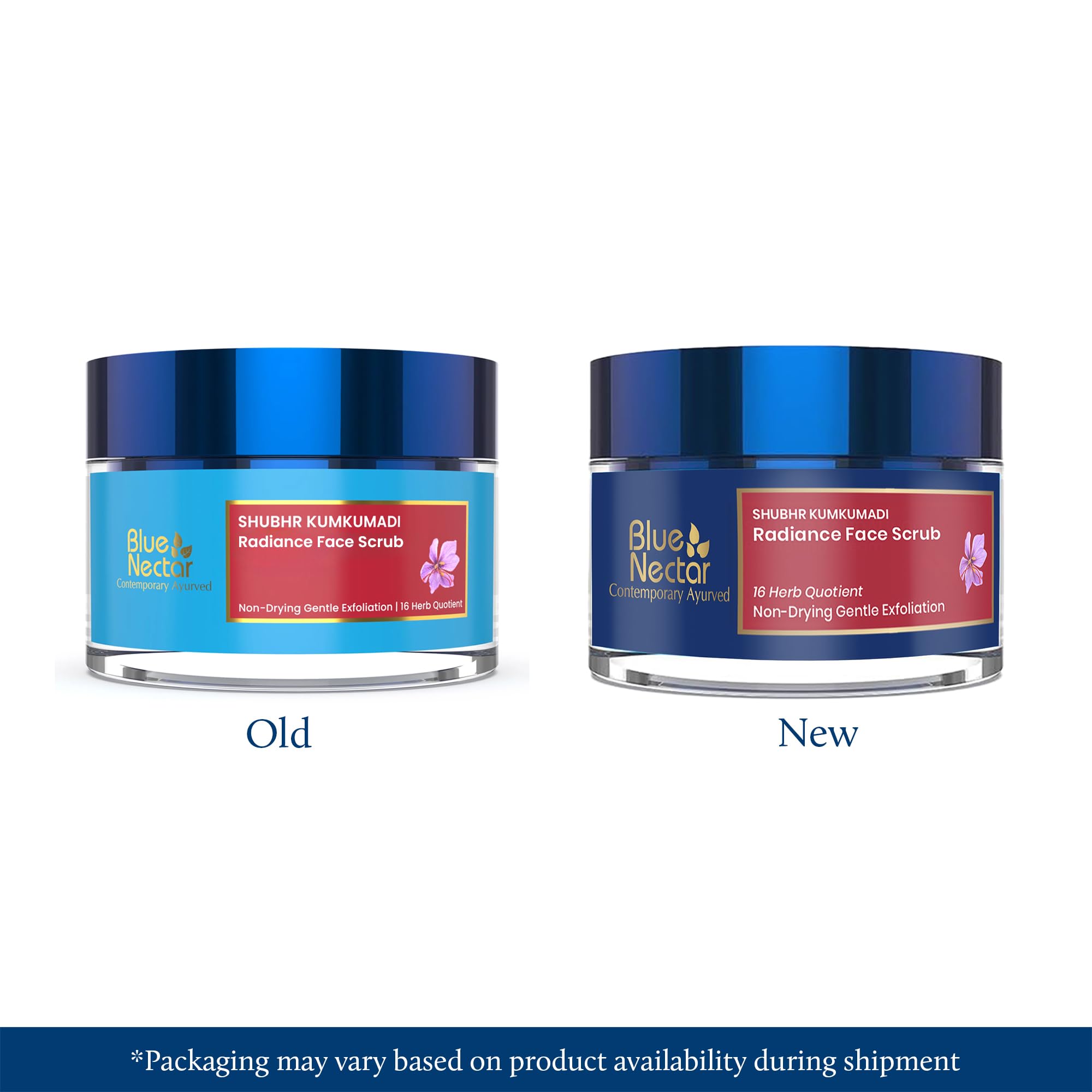 Blue Nectar Face Scrub for Glowing Skin with Kumkumadi Tailam – view 2