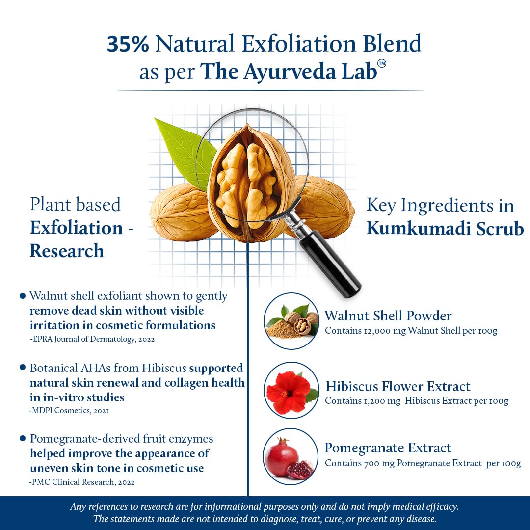 Blue Nectar Face Scrub for Glowing Skin with Kumkumadi Tailam – view 4