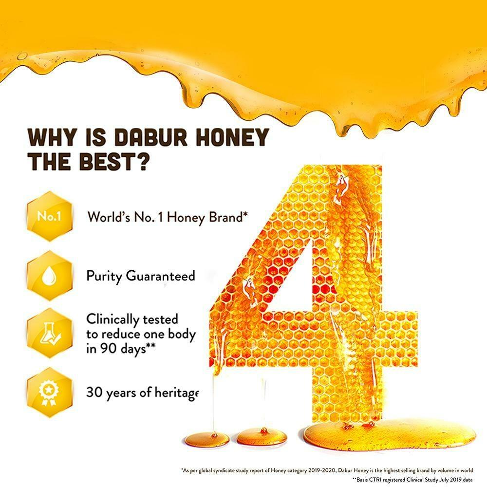 Dabur Honey Squeezy 400 G (Buy 1 Get 1) – view 6