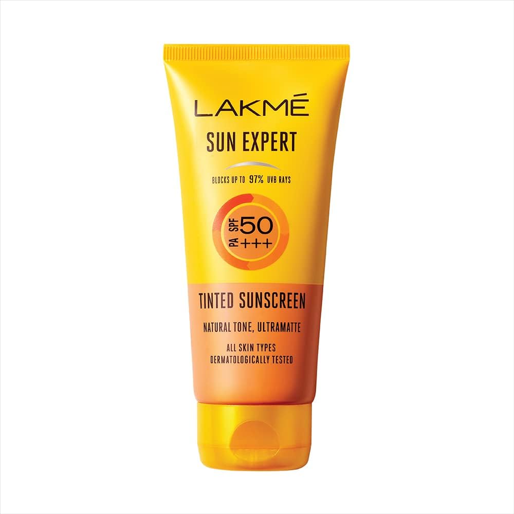 Lakme Sun Expert, SPF 50 PA+++ Tinted Sunscreen, 100g, for Sun Protection with Natural Matte Finish, Dermatologically Tested, Non- Sticky Formula, For All Skin Types – view 1