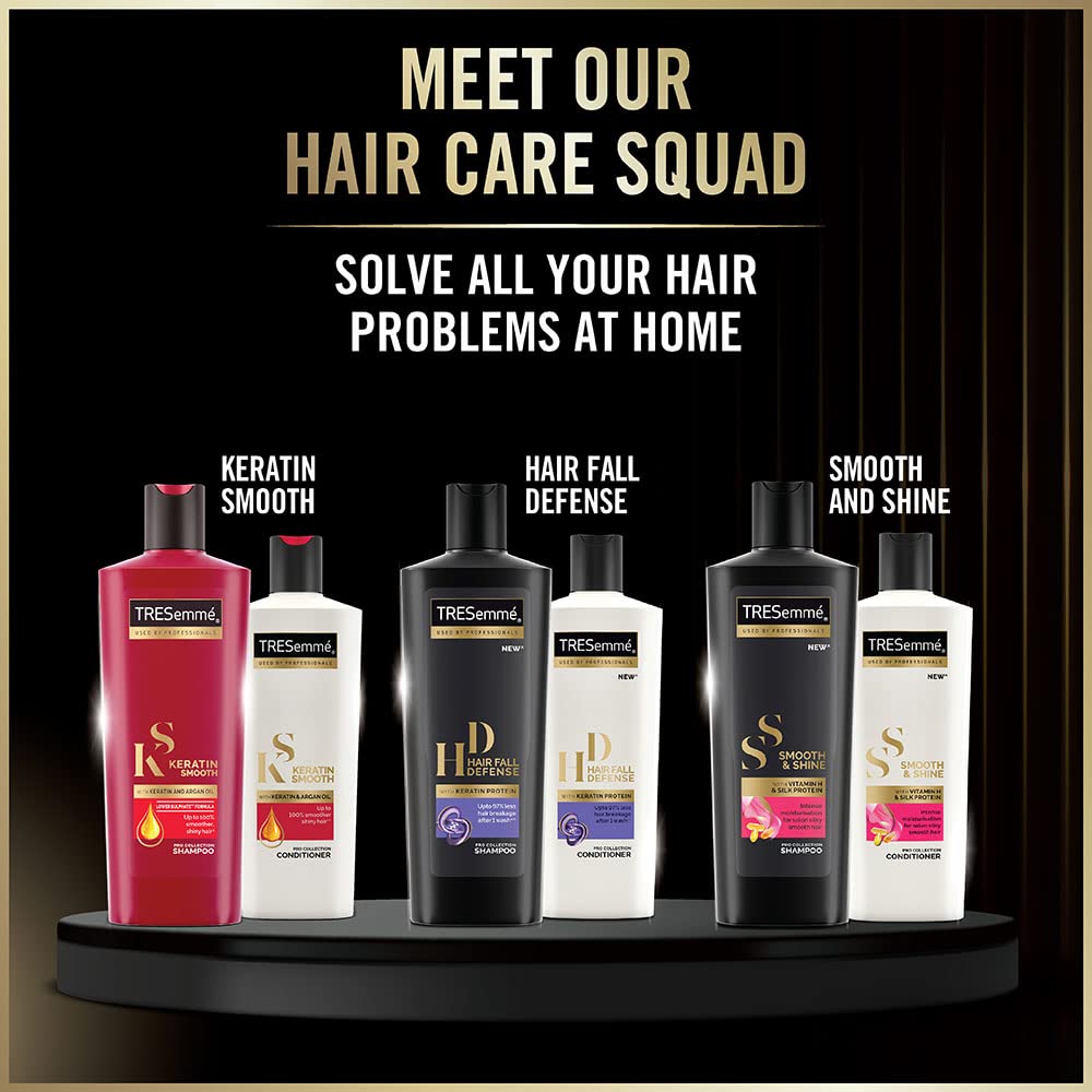 Tresemme Pro Protect , Shampoo, 580ml, for Frizzy Hair, with Moroccan Argan Oil, Gentle Care for Treated Hair, Sulphate & Paraben-free – view 8