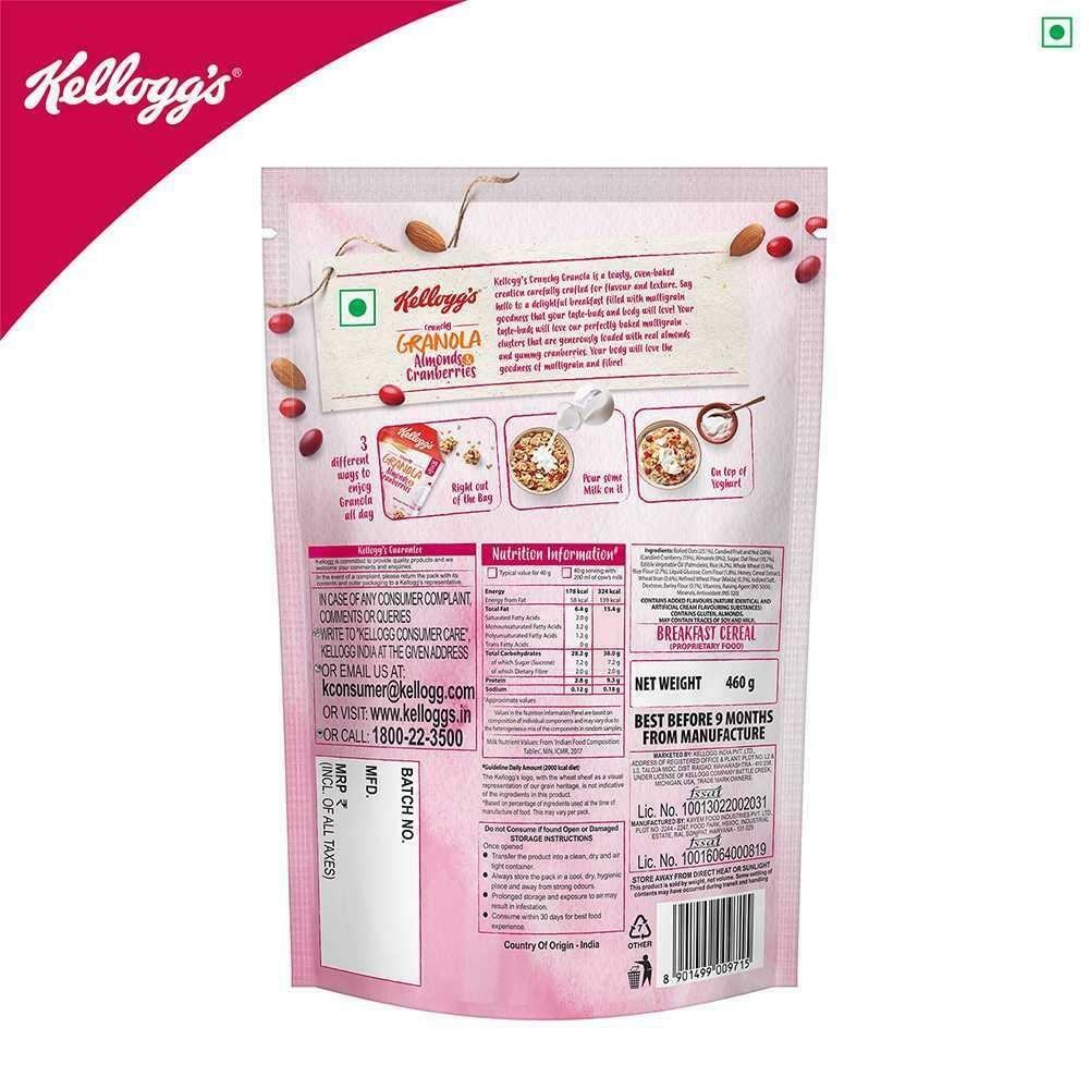 Kellogg's Almonds & Cranberries Crunchy Granola 460 G – view 3