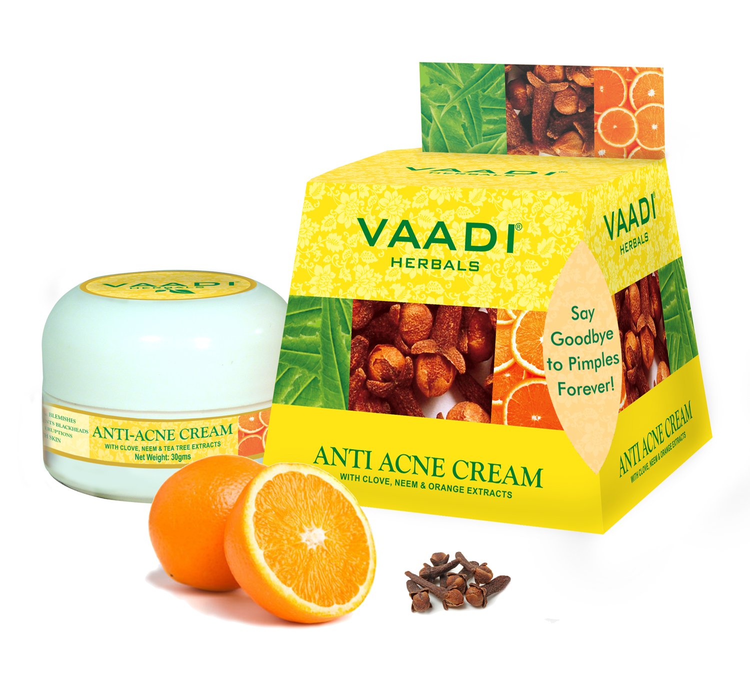 Vaadi Herbals anti acne face cream 30g pack shot