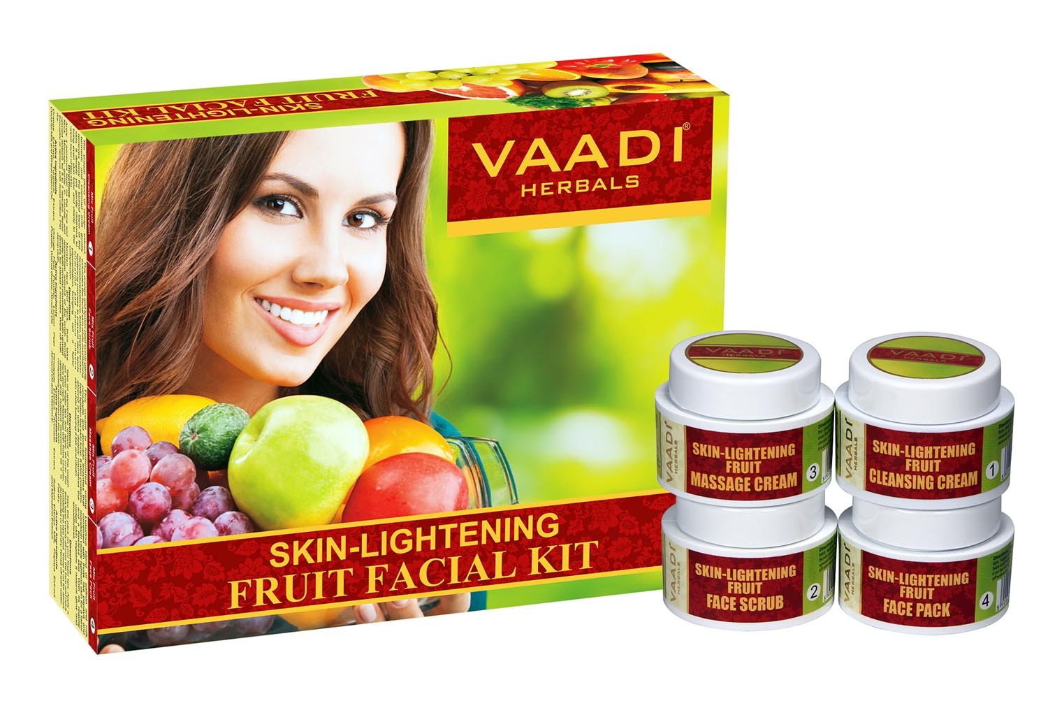 Vaadi Herbals Skin Lightening Fruit Facial Kit, 70g – view 2