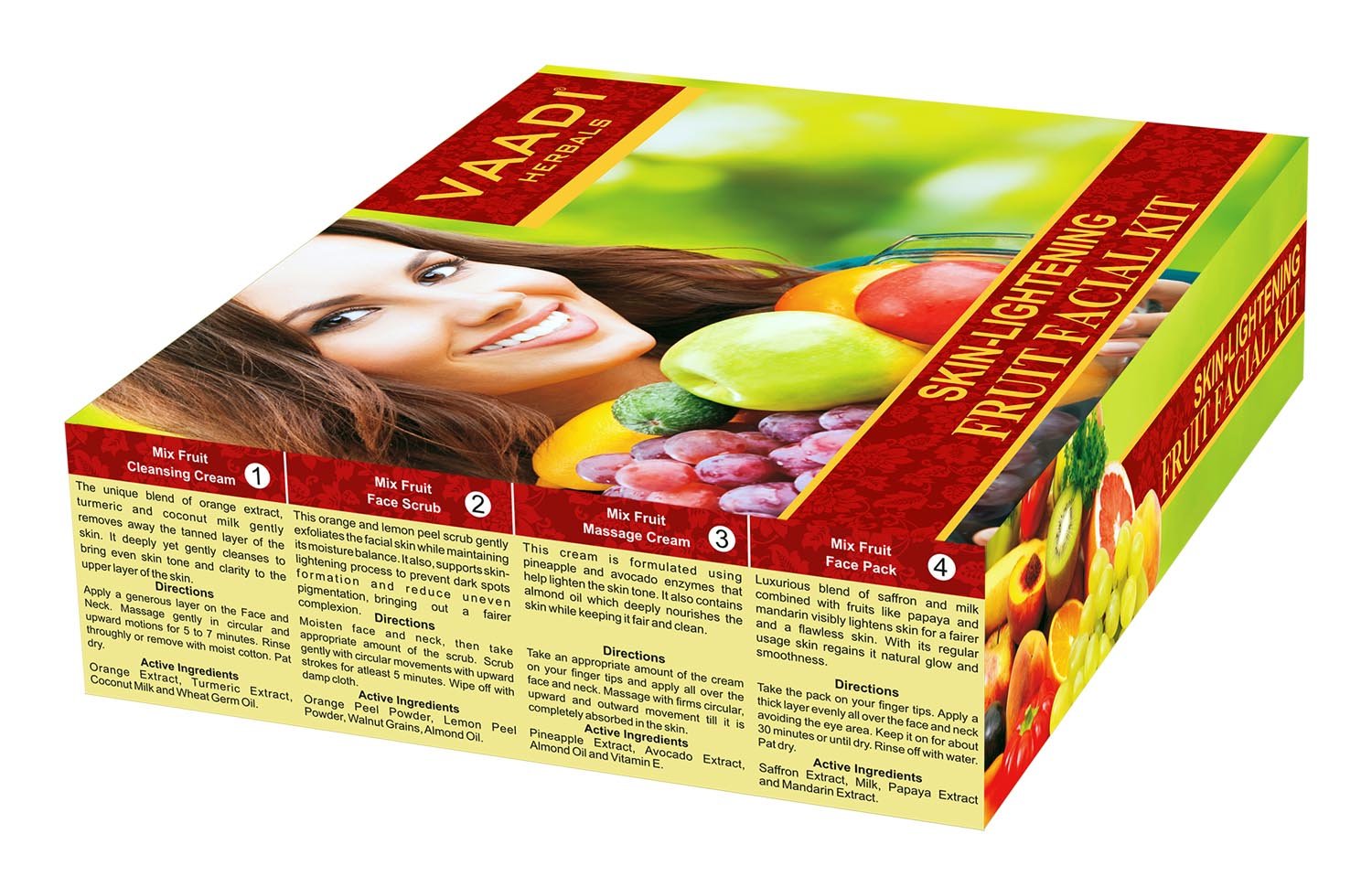Vaadi Herbals Skin Lightening Fruit Facial Kit, 70g – view 5