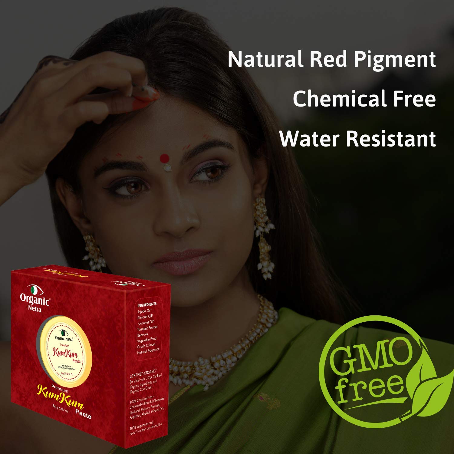 Organic Netra Sindoor/Kumkum Paste – view 5
