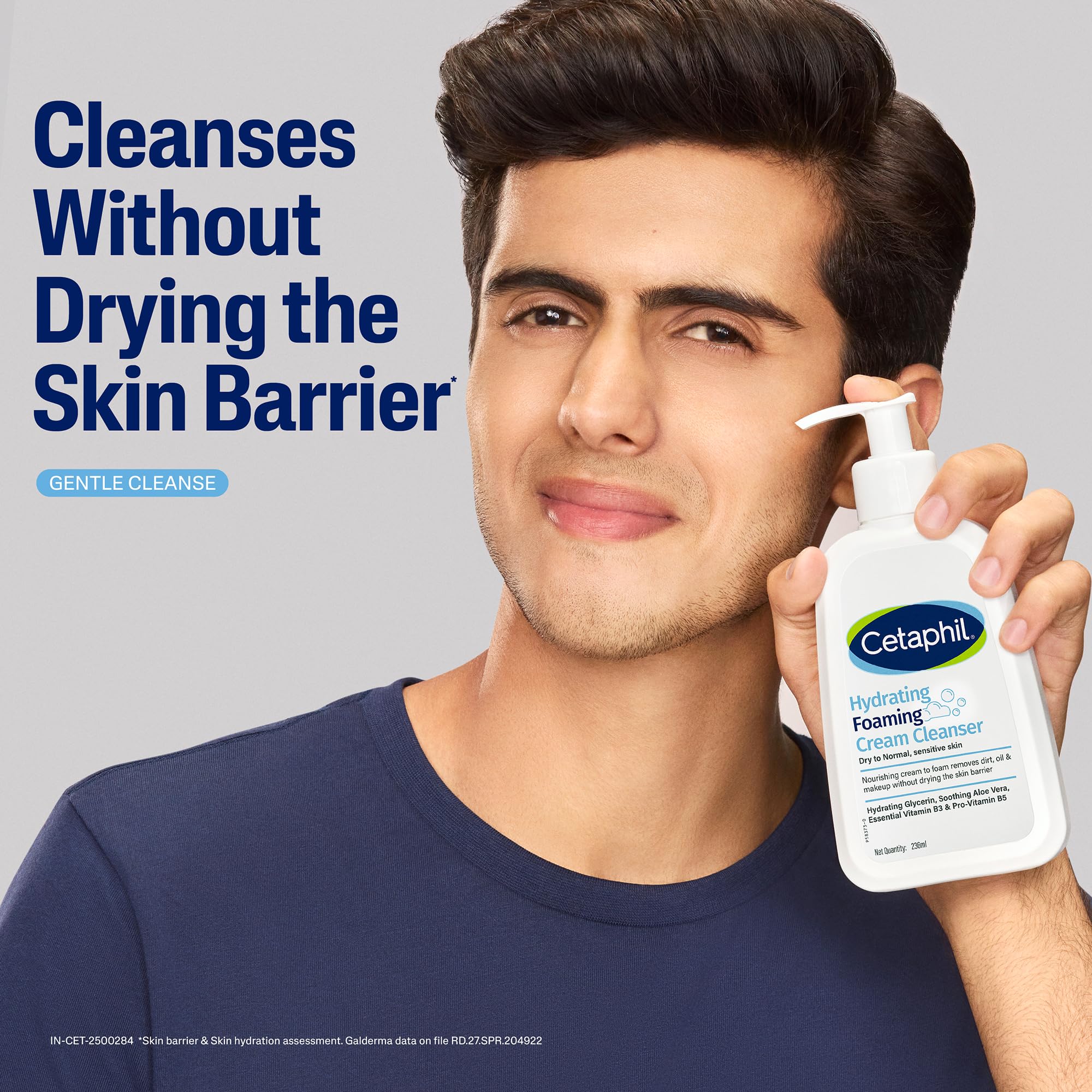 Cetaphil Hydrating foaming Face Wash, Cream to Foam Cleanser 236ml – view 6