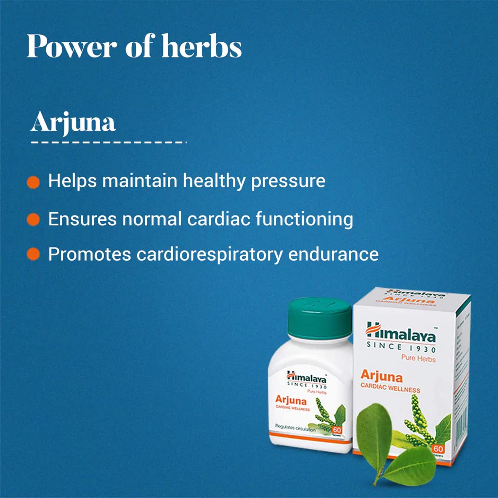 Himalaya Arjuna - 60 Tablets, White – view 4