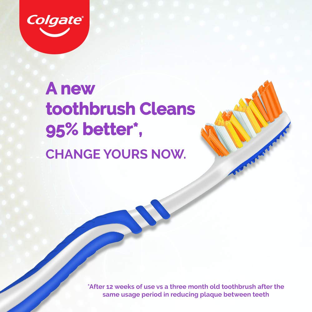Colgate ZigZag Toothbrush for adults -Manual, Multicolor, Medium (Buy 2 Get 1) – view 7